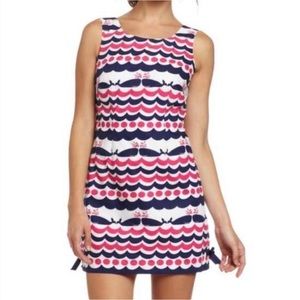 Lilly Pulitzer Whales Tails Delia Shift Dress